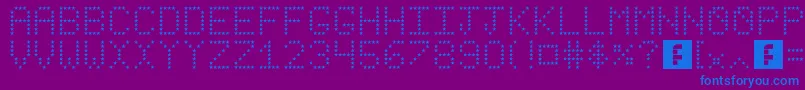 StarsRevenge Font – Blue Fonts on Purple Background