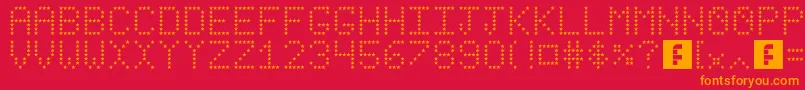 Подробнее о шрифте StarsRevenge Шрифт StarsRevenge – оранжевые шрифты на красном фоне