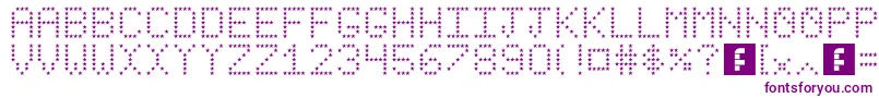 StarsRevenge Font – Purple Fonts on White Background