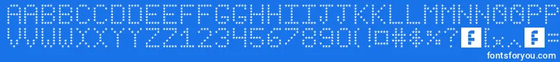 StarsRevenge Font – White Fonts on Blue Background