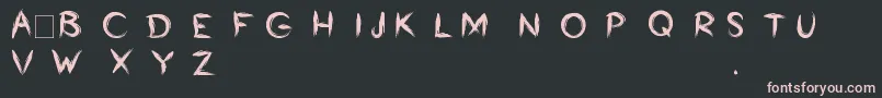 Bumrush Font – Pink Fonts on Black Background