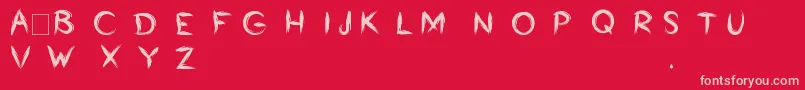 More about Bumrush Font Bumrush Font – Pink Fonts on Red Background
