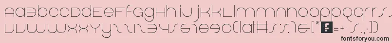 DolphinSans Font – Black Fonts on Pink Background