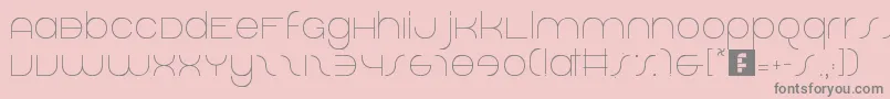 DolphinSans Font – Gray Fonts on Pink Background