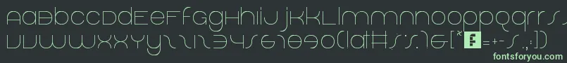 DolphinSans Font – Green Fonts on Black Background