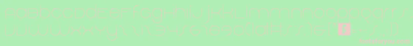 DolphinSans Font – Pink Fonts on Green Background