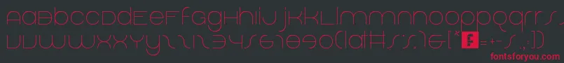 DolphinSans Font – Red Fonts on Black Background