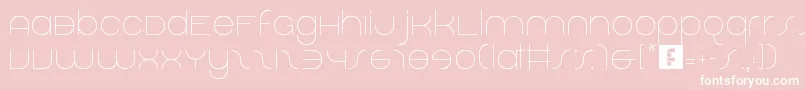 DolphinSans Font – White Fonts on Pink Background