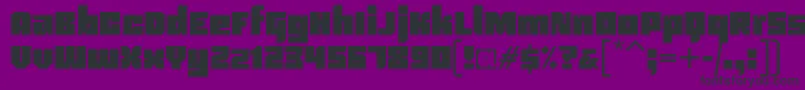 Blackentina4f Font – Black Fonts on Purple Background