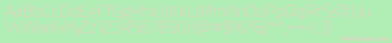 EsphimereExtraLight Font – Pink Fonts on Green Background