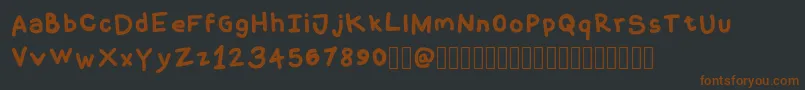 CoquerliRegular Font – Brown Fonts on Black Background
