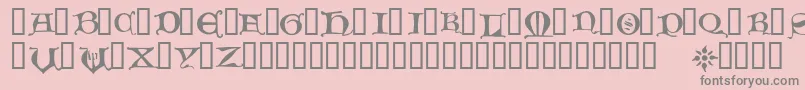 HoursInTheRain Font – Gray Fonts on Pink Background