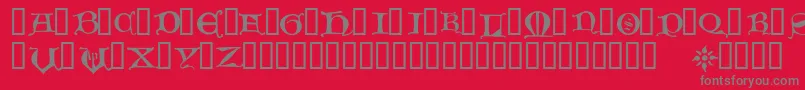 HoursInTheRain Font – Gray Fonts on Red Background
