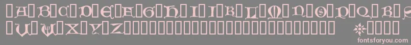 HoursInTheRain Font – Pink Fonts on Gray Background