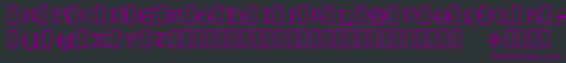HoursInTheRain Font – Purple Fonts on Black Background