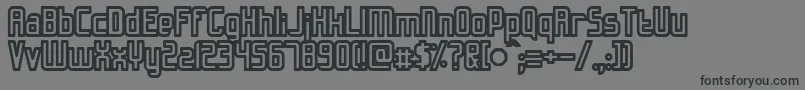 Slidfiss Font – Black Fonts on Gray Background