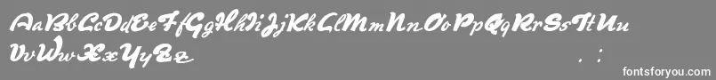 Derradeira Font – White Fonts on Gray Background