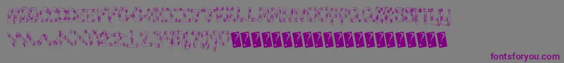 Eyescare Font – Purple Fonts on Gray Background