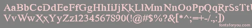 Шрифт Awery – розовые шрифты на сером фоне