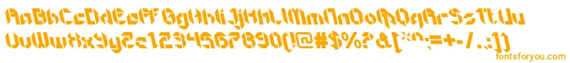 Шрифт GetaroboopenItalicalt – оранжевые шрифты