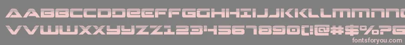 Strikelordhalf Font – Pink Fonts on Gray Background