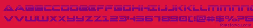 Strikelordhalf Font – Purple Fonts on Red Background