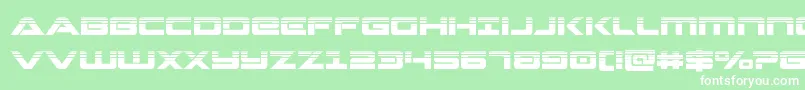 Strikelordhalf Font – White Fonts on Green Background