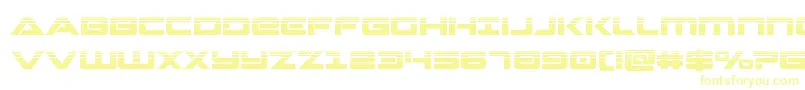 Strikelordhalf Font – Yellow Fonts on White Background