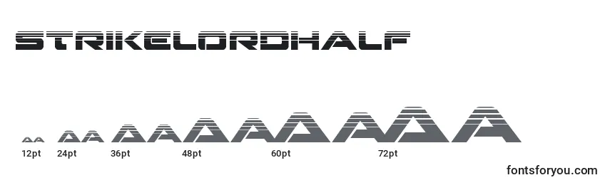 Strikelordhalf Font Sizes