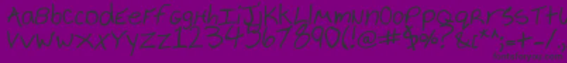 CheyenneHandBold Font – Black Fonts on Purple Background