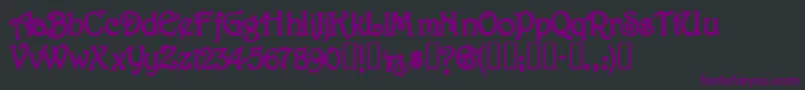 Czcionka JessaminescriptsskBold – fioletowe czcionki na czarnym tle