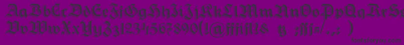 HermannGotisch Font – Black Fonts on Purple Background