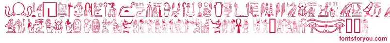 Шрифт Gwglyptt – красные шрифты