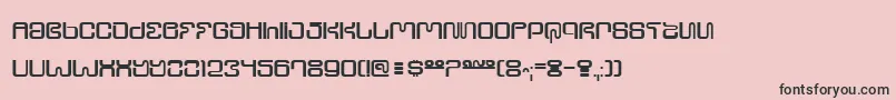 Ultrs Font – Black Fonts on Pink Background