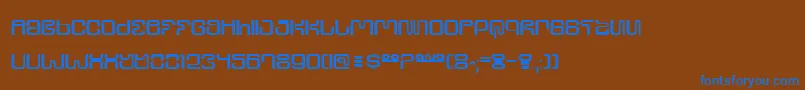 Шрифт Ultrs – синие шрифты на коричневом фоне