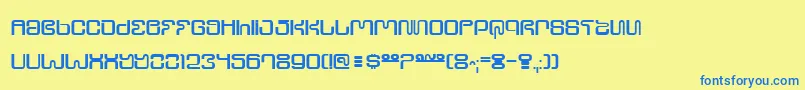 Ultrs Font – Blue Fonts on Yellow Background