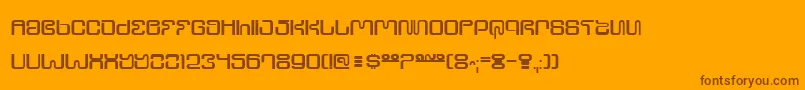 Ultrs Font – Brown Fonts on Orange Background