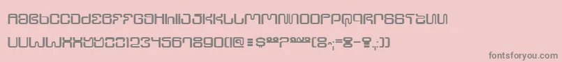 フォントUltrs – ピンクの背景に灰色の文字