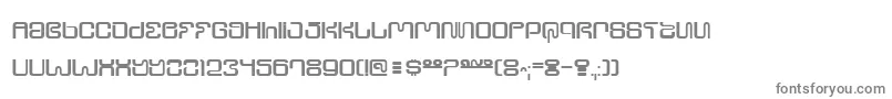 フォントUltrs – 白い背景に灰色の文字