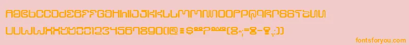 Ultrs Font – Orange Fonts on Pink Background
