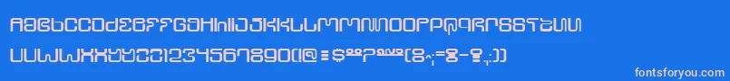 Шрифт Ultrs – розовые шрифты на синем фоне