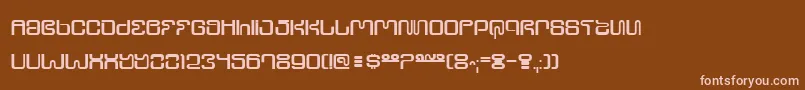Шрифт Ultrs – розовые шрифты на коричневом фоне