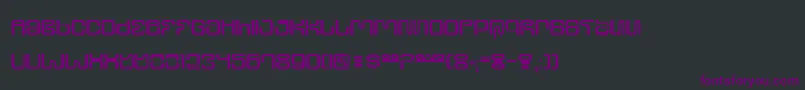 Ultrs-Schriftart – Violette Schriften auf schwarzem Hintergrund