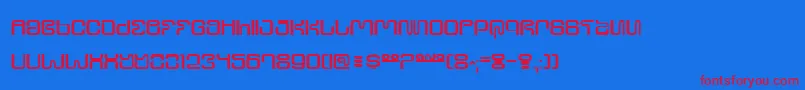 Ultrs Font – Red Fonts on Blue Background