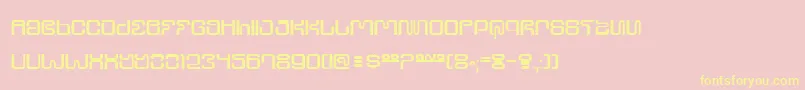 Ultrs-Schriftart – Gelbe Schriften auf rosa Hintergrund