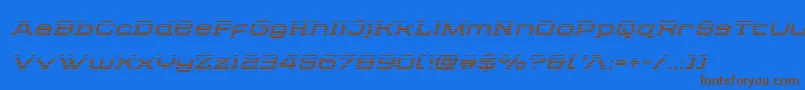 Cydoniacenturygradital Font – Brown Fonts on Blue Background