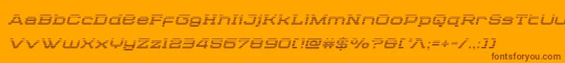 Cydoniacenturygradital Font – Brown Fonts on Orange Background