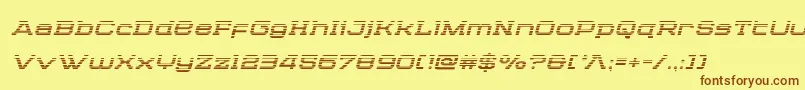 Cydoniacenturygradital Font – Brown Fonts on Yellow Background