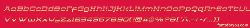 Cydoniacenturygradital Font – Yellow Fonts on Red Background