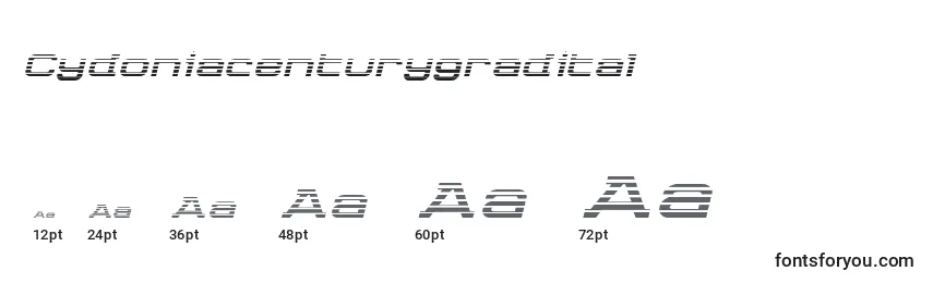Cydoniacenturygradital Font Sizes